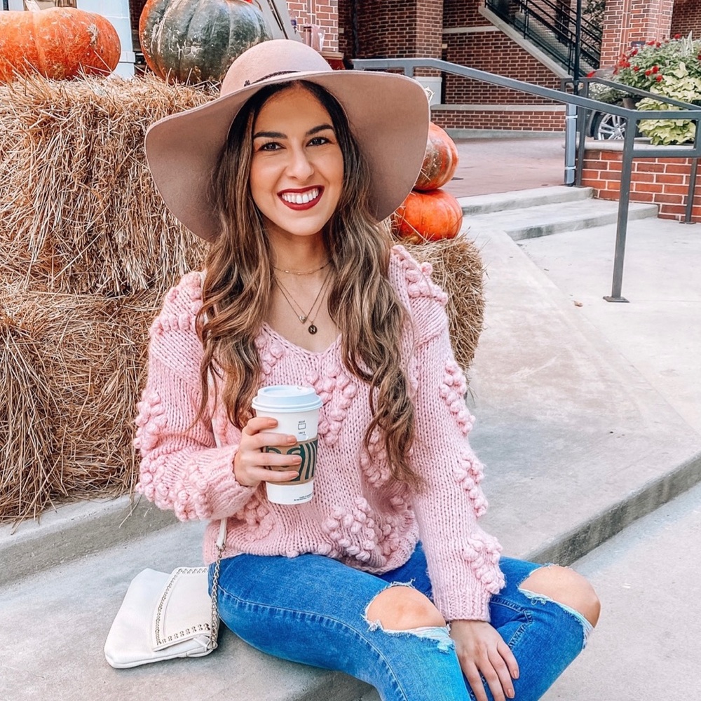 COPY - Pink Pom Pom Sweater